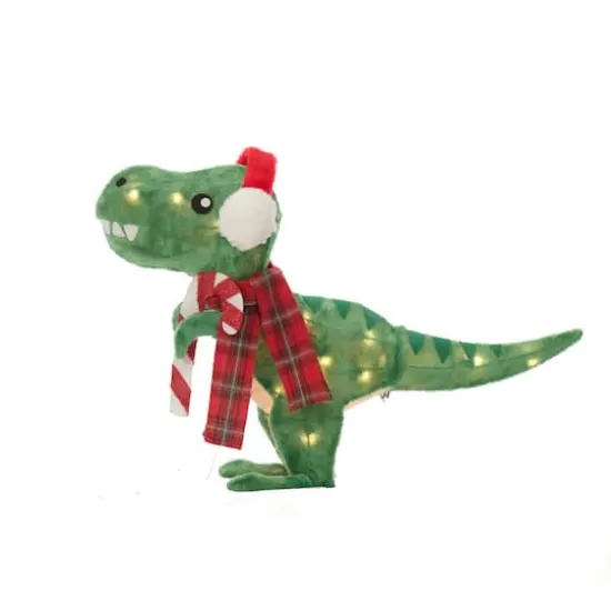 24" Plush T-Rex with Earmuffs Figurine {3}