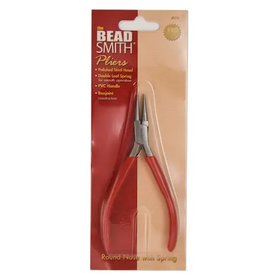 The Beadsmith&reg; 4.75" Red Round Nose Pliers {3}