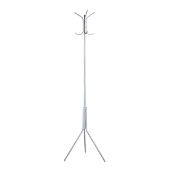 Mind Reader 3-Tier 8-Hook Coat Rack White {1}