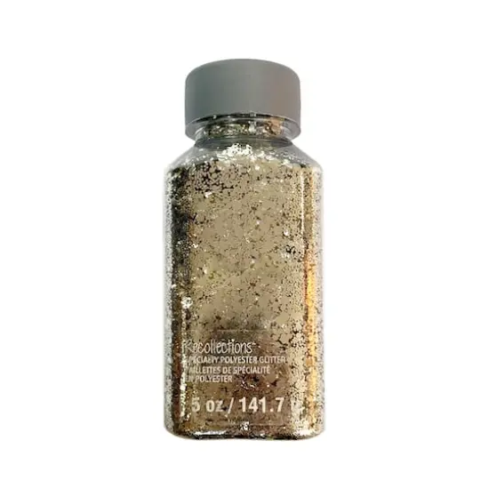 Glitzy Mix Specialty Polyester Glitter by Recollections&trade;Pale Gold {1}