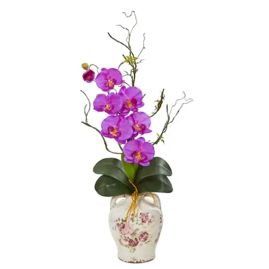2.5ft. Moth Orchid & Twig Arrangement in Floral Jar {1}