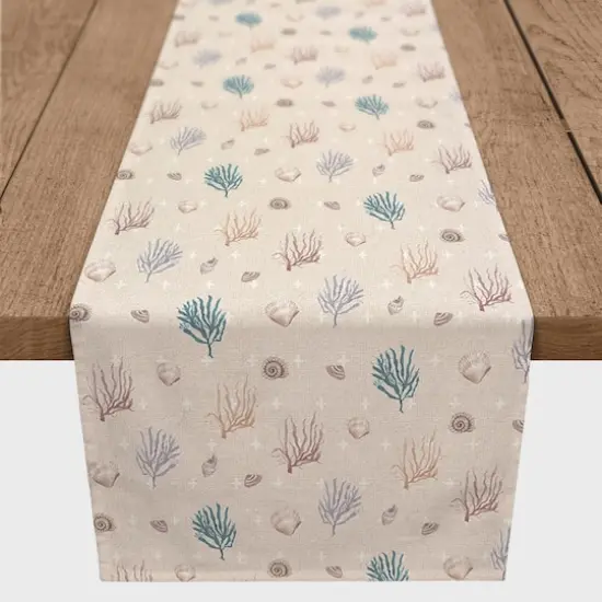 Multi Shell Coral & Plus Cotton Twill Runner White/Blush {1}