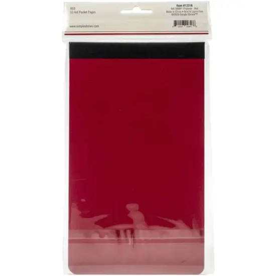Simple Stories&trade; Sn@p!&trade; Flipbook Album, 4" x 6" Red {4}