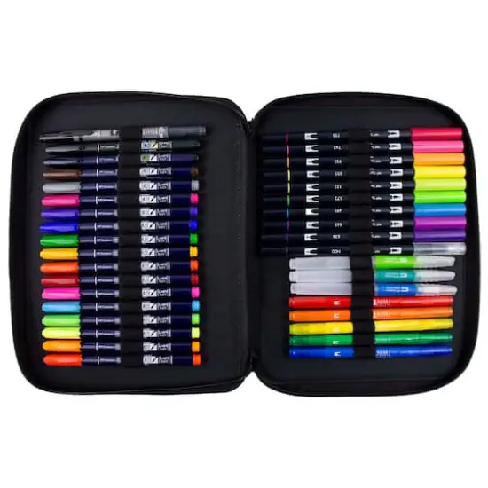 Tombow Black Zipper Marker Case {4}
