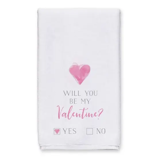 Valentine Check Yes or No Tea Towel - Set of 2 {3}