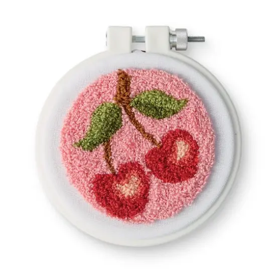 3.5" Cherry Punch Needle Kit by Loops & Threads&reg; {1}