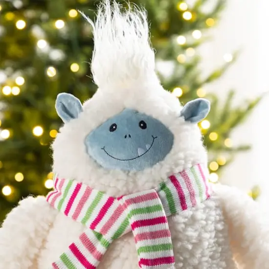 Glitzhome&reg; 22"H Christmas Fabric Standing Yeti {6}