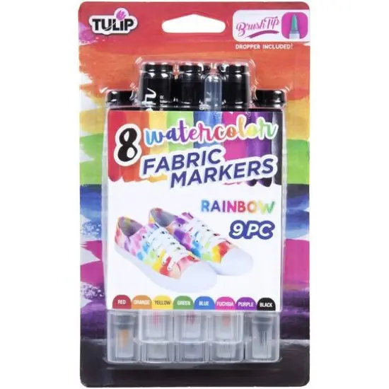 Tulip&reg; Fabric Rainbow Watercolor Markers {1}