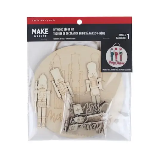 6" Nutcrackers Plaque DIY Wood Décor Kit by Make Market® {5}