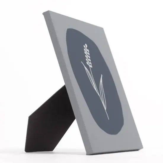 Navy Wheat Stalk Tabletop Canvas {3}