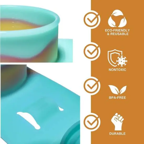 Silipint&reg; 4-Piece Silicone Go Go Bowl Set Aurora {5}