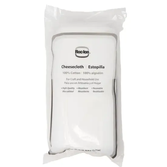 Roc-Lon 36" x 15yd. White Cotton Cheesecloth {1}