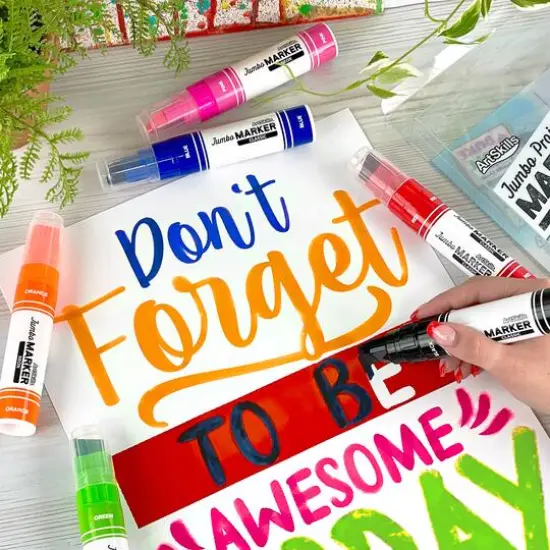 ArtSkills&reg; Jumbo Chisel Tip Markers for Signs & Projects {6}