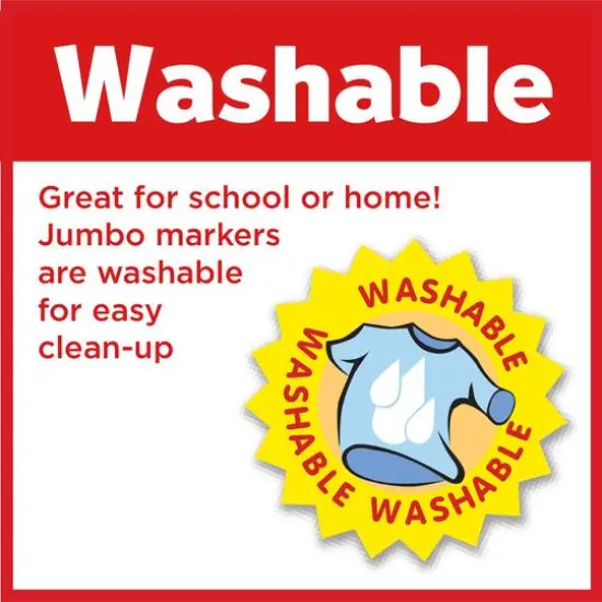 Faber-Castell 12 Color Broadline Jumbo Markers {8}