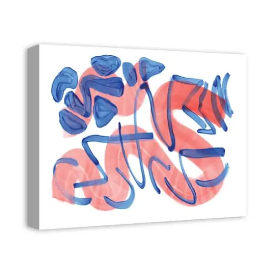 Overlapping Strokes 20" x 16" Canvas Wall Art {3}