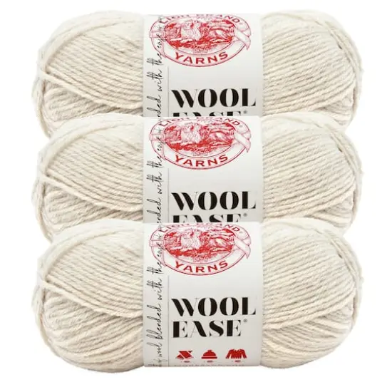 3 Pack Lion Brand&reg; Wool Ease&reg; Yarn Natural Heather {1}