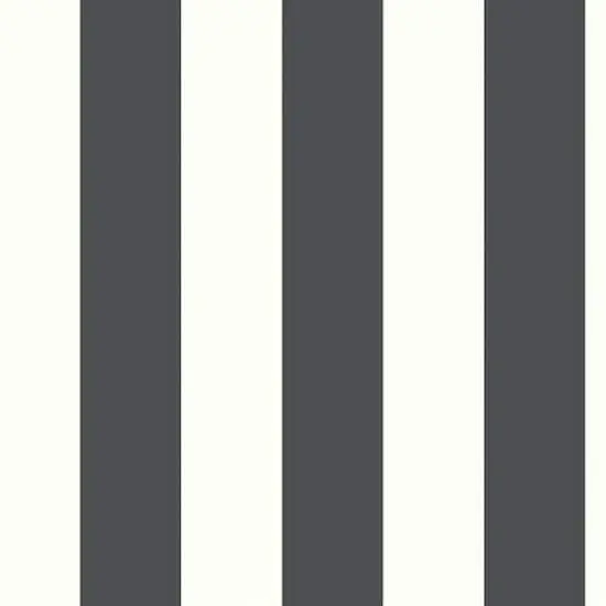 RoomMates Awning Stripe Peel & Stick Wallpaper Black {1}