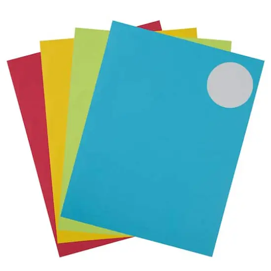 JAM Paper 2.5" Bright Colors Circle Label Sticker Seals, 4 Packs of 120 {4}