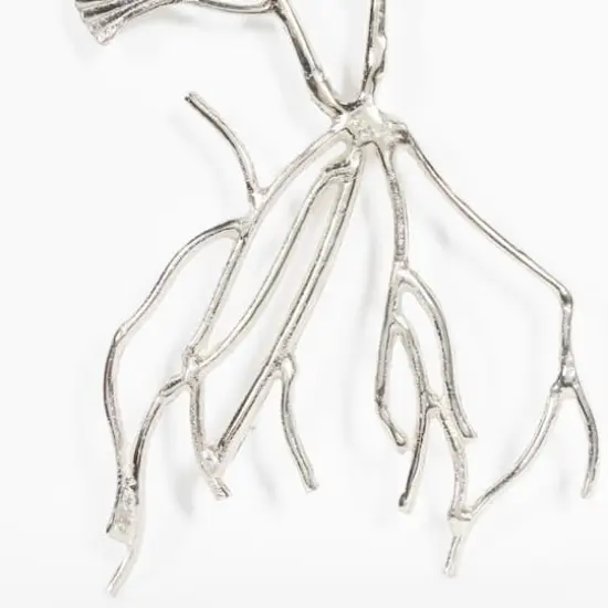 39" Silver Floral Glam Wall D&eacute;cor {4}