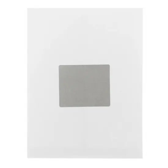 JAM Paper Adhesive Shipping Labels, 3.33" x 4" Metallic Silver {7}