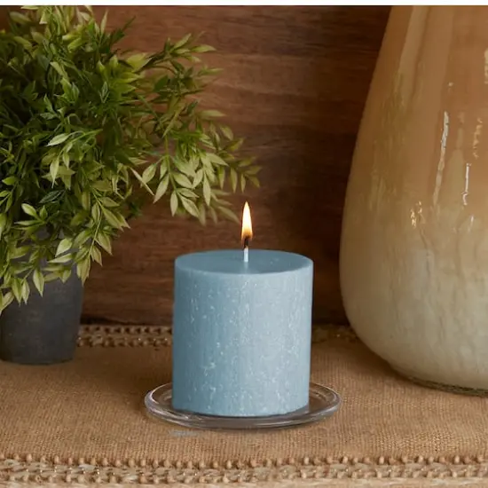 Root Candles 3" x 3" Unscented Timberline&trade; Pillar Candle Willimasburg Blue {4}