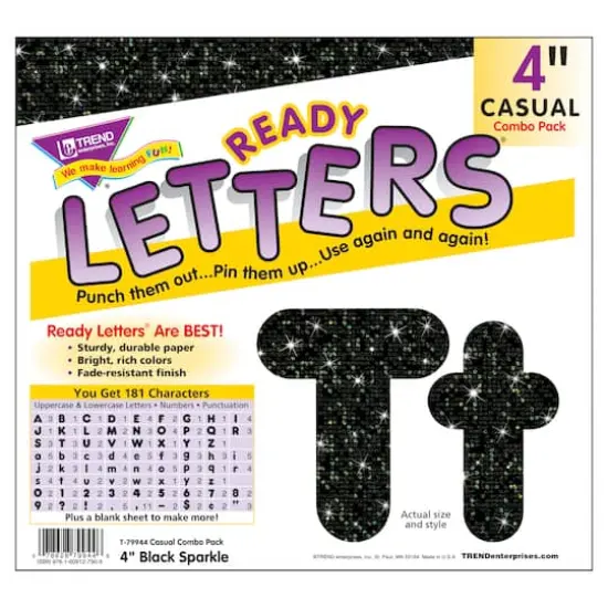 Trend Enterprises&reg; Sparkle Combo Ready Letters&reg; {4}
