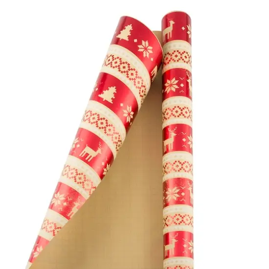 JAM Paper Pixel Christmas Holiday Gift Wrap {4}