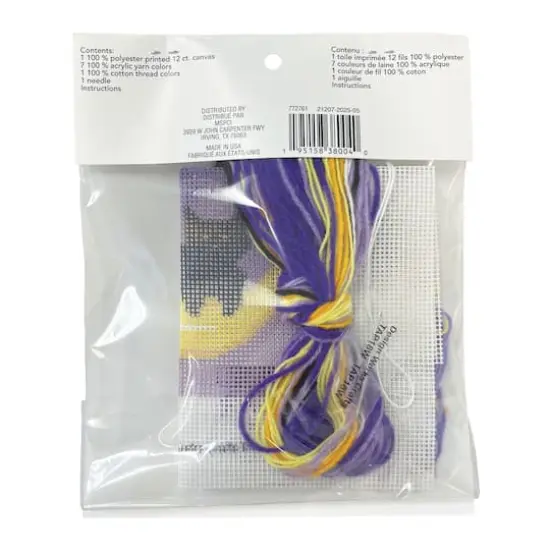 6" x 6" Cat & Moon Needlepoint Kit by Loops & Threads&reg; {5}