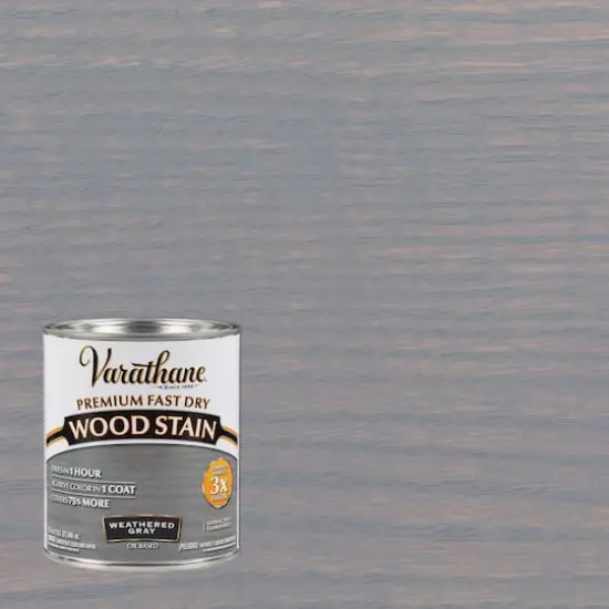 Varathane&reg; 32oz. Premium Fast Dry Wood Stain Weathered Gray {3}