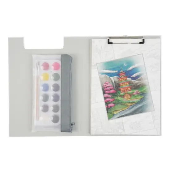 Manga Landscapes Watercolor Painting Book Kit by Artist's Loft® {3}