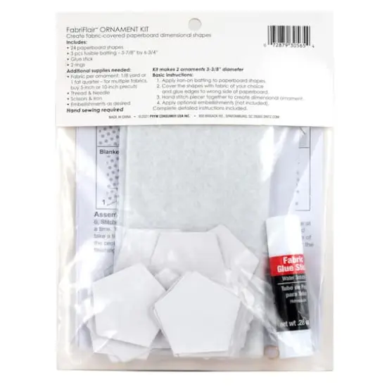 Dritz&reg; FabriFlair 3.375" Brio Sphere Pattern Ornament Kit {4}