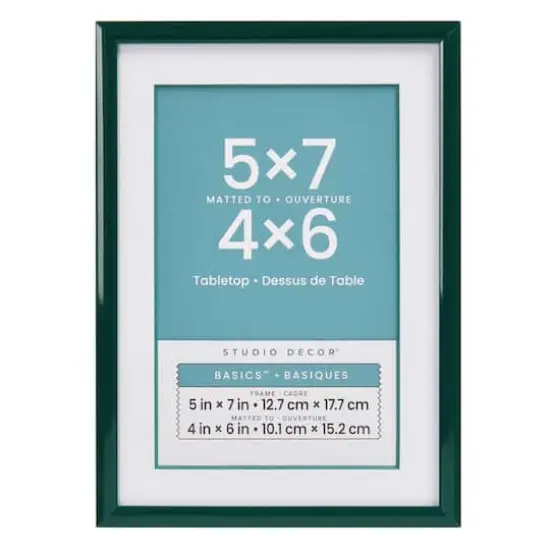 Basics&trade; Tabletop Frame with Mat by Studio D&eacute;cor&reg; Emerald {1}