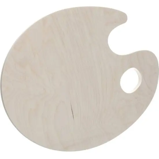 Good Wood by Leisure Arts 14" Birchwood Painter's Palette {3}