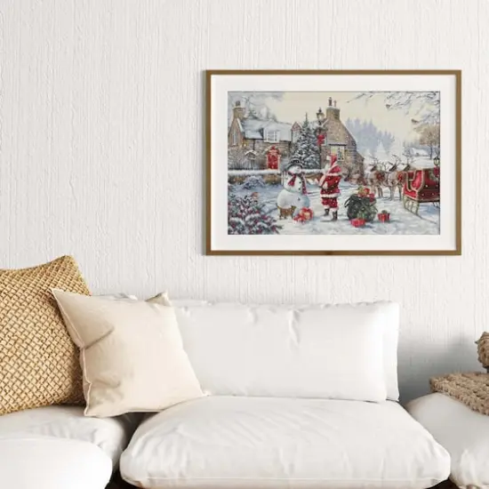 Luca-S Santa's Cottage Counted Cross Stitch Kit {7}