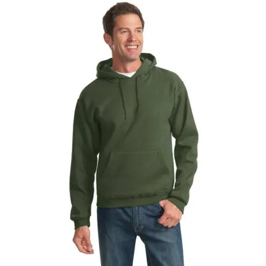 JERZEES® NuBlend® Unisex Pullover Hooded Sweatshirt Military Green {4}