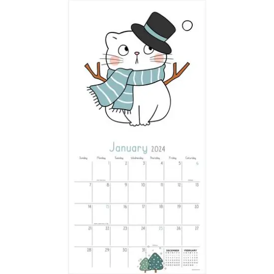 TF Publishing 2024 Must Love Cats Wall Calendar {4}