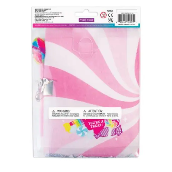 Make It Real&trade; 3C4G Candy Plush Pocket Locking Journal Set {7}