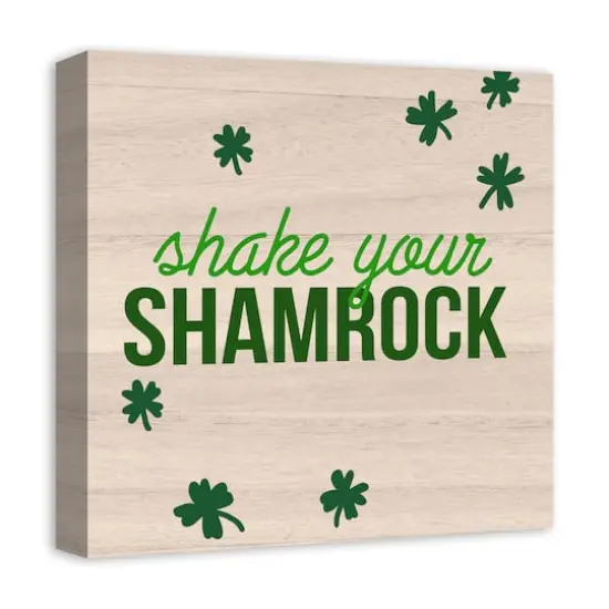 Shake Your Shamrock 16" x 16" Canvas Wall Art {3}