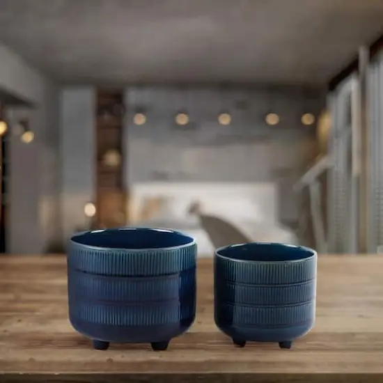 Flora Bunda 6" & 4.75" Barcode Footed Ceramic Set {4}