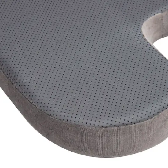 Mind Reader 18" Gray Back Relief Memory Foam Seat Cushion {5}