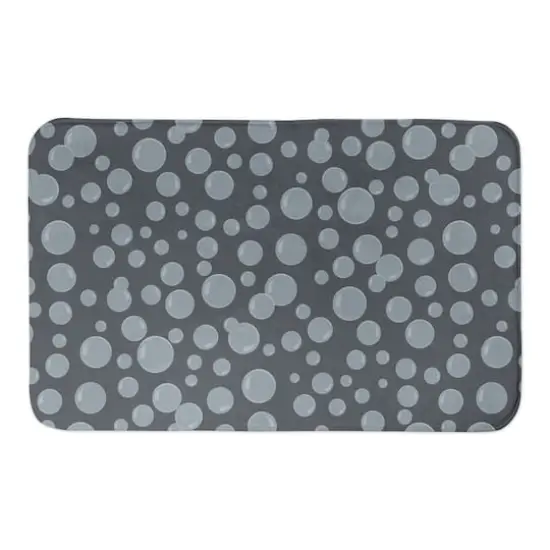 Bubbles All Over Bath Mat Navy {1}