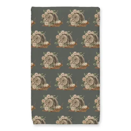 Moody Boho Floral Snail 16" x 25" Towel Set {5}