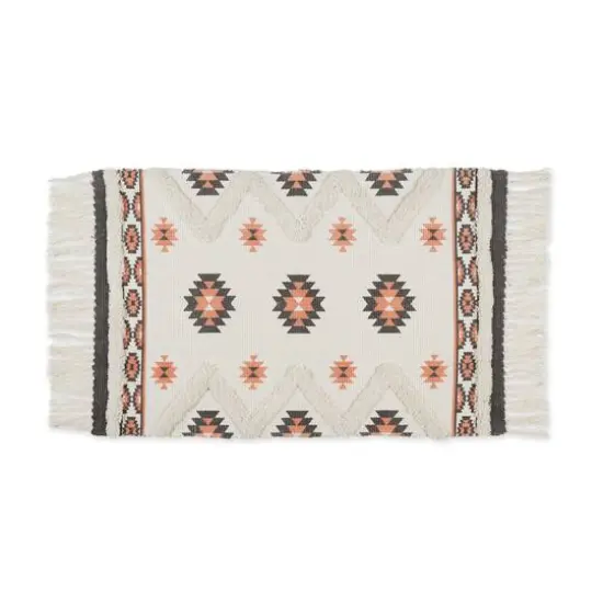 DII&reg; Southwestern Textured Hand-Loomed Shag Rug Brown/Green {2}