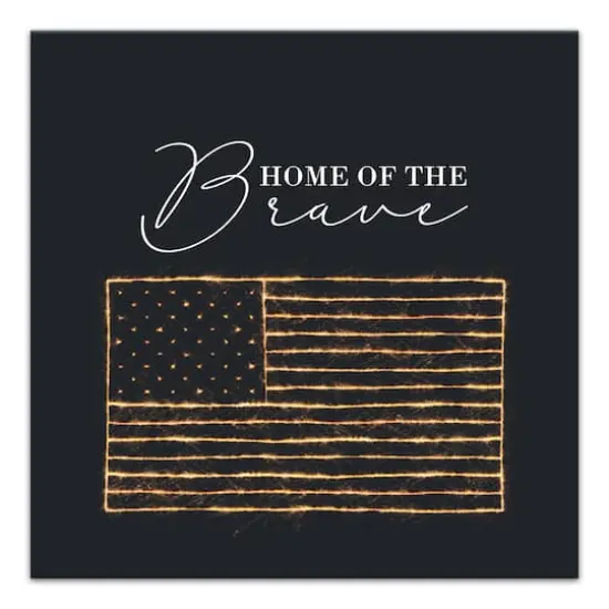 Home of the Brave Canvas Wall Art {1}