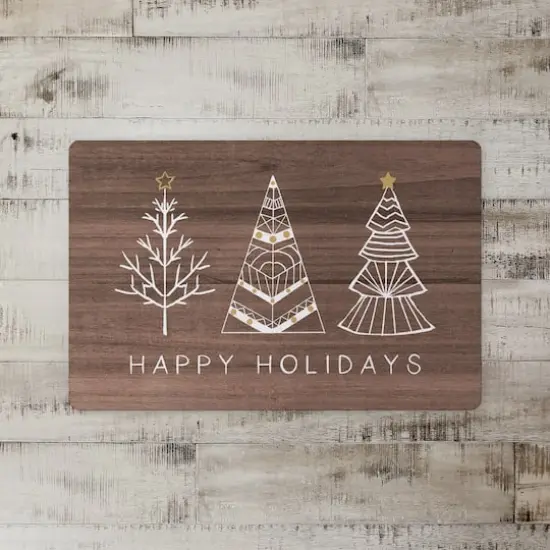 Happy Holidays Floor Mat {3}