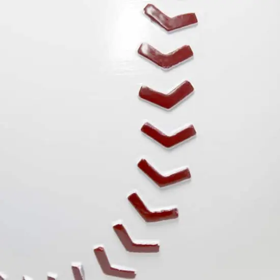 Simple Designs&trade; 11.5" Baseball Base Table Lamp and White Shade Red Trim {10}