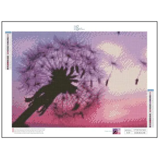 Sparkly Selections Purple Wish Diamond Art Kit, Square Diamonds {4}