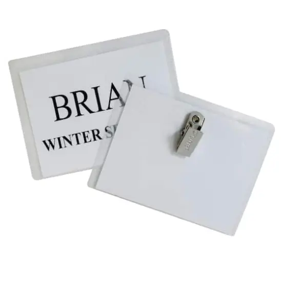 C-Line&reg; Clip Style Name Badge Holder Kit, 50ct. {1}