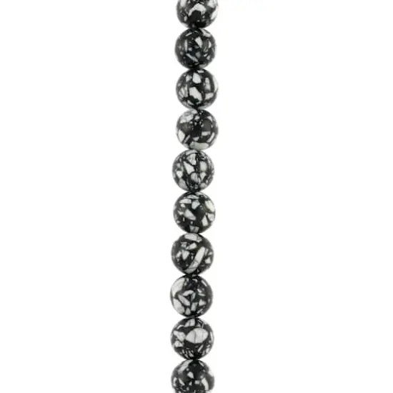 10mm Clay Round Beads by Bead Landing&trade; Black/White {1}