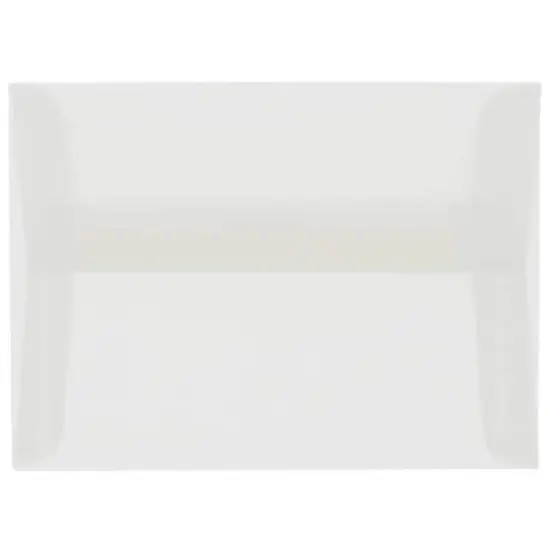 JAM Paper 5.25" x 7.25" Clear Vellum Invitation Envelopes, 25ct. {1}